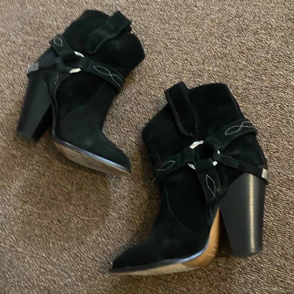 ISABEL MARANT Leather Cowboy Boots
